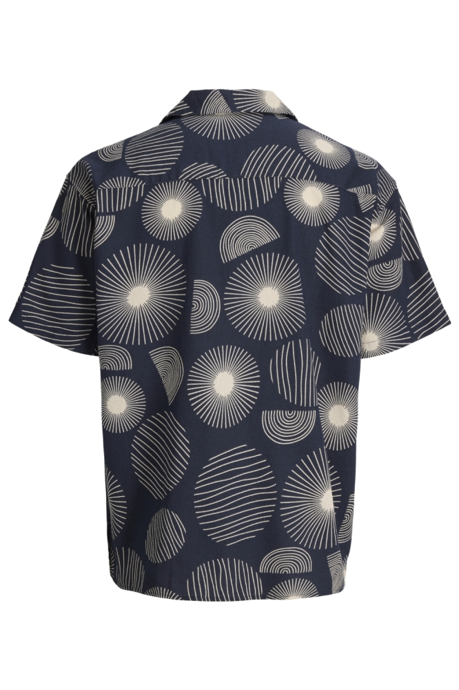 Jack & Jones blauwe heren overhemd | Achteraanzicht