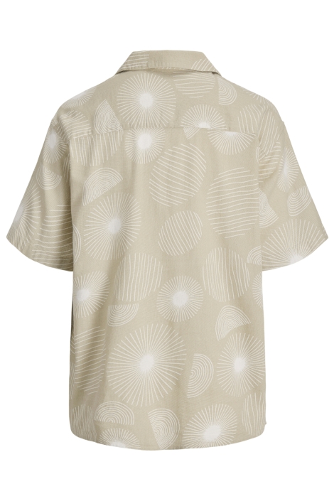 Jack & Jones beige heren overhemd | Achteraanzicht