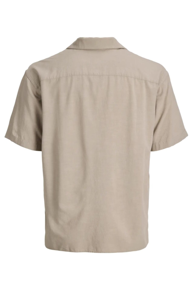 Jack & Jones beige heren overhemd | Achteraanzicht