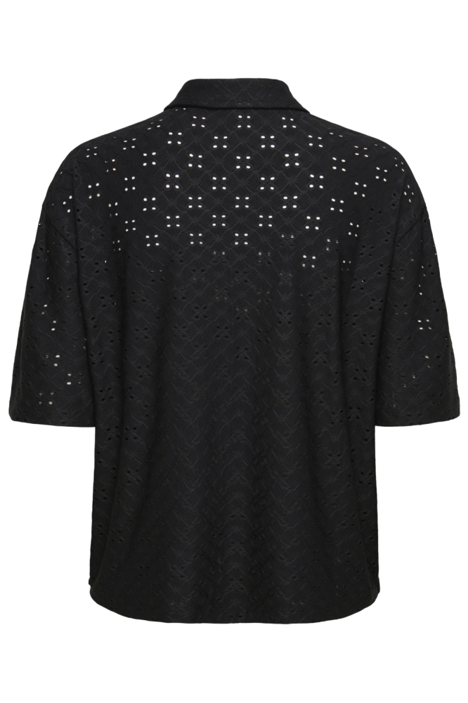 Jacqueline de Yong zwarte dames blouse | Achteraanzicht