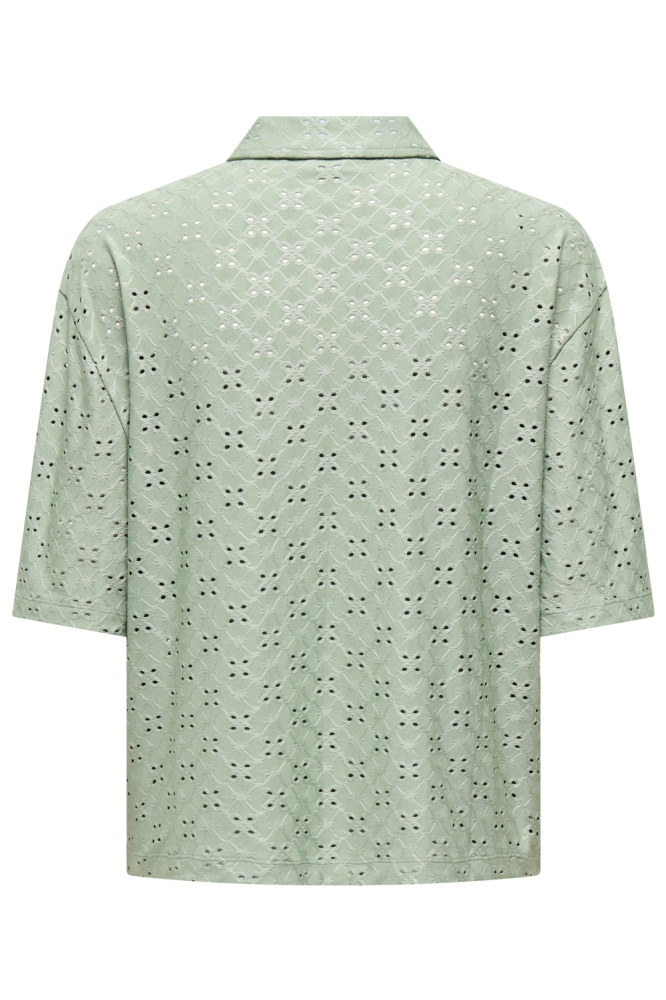 Jacqueline de Yong groene dames blouse | Achteraanzicht