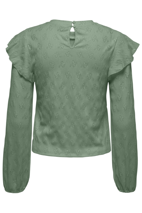 Jacqueline de Yong groene dames blouse | Achteraanzicht