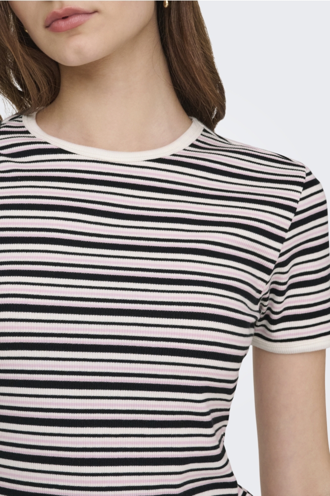 Jacqueline de Yong witte dames t-shirt | Close up