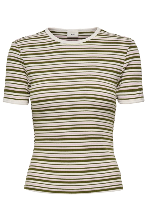 Jacqueline de Yong groene dames t-shirt | Vooraanzicht