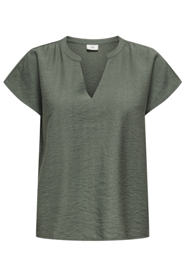 Jacqueline de Yong jdypepper s/s top wvn dia Groen