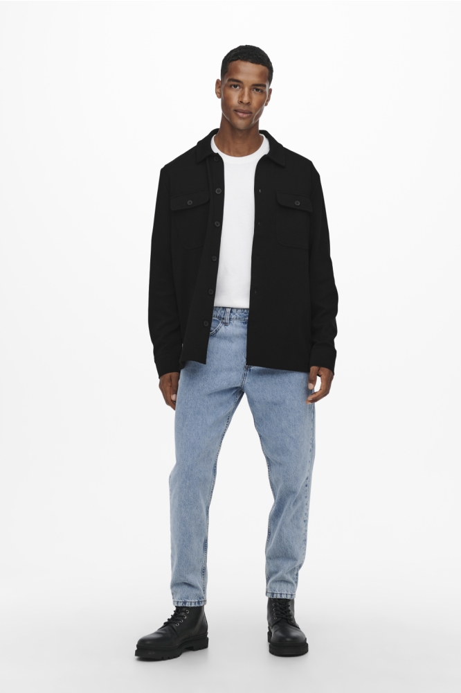 Only & Sons zwarte heren overhemd | Model