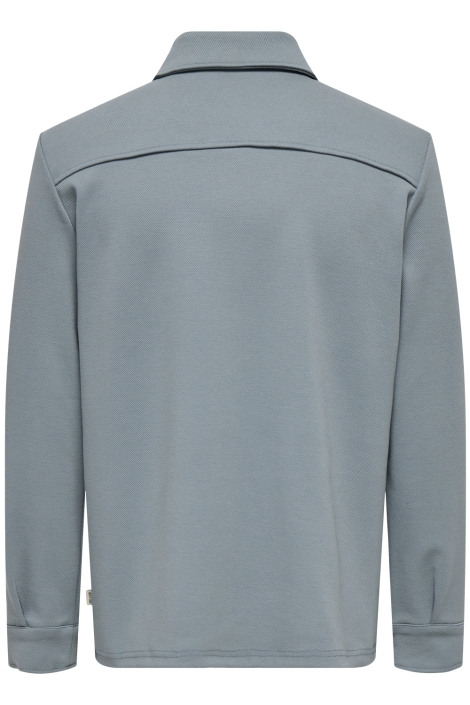 Only & Sons blauwe heren overhemd | Achteraanzicht