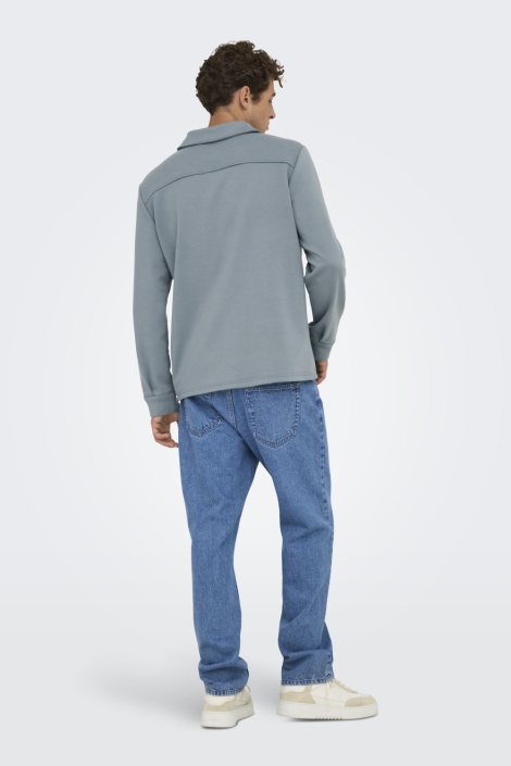 Only & Sons blauwe heren overhemd | Model