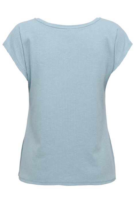 Only blauwe dames t-shirt | Achteraanzicht