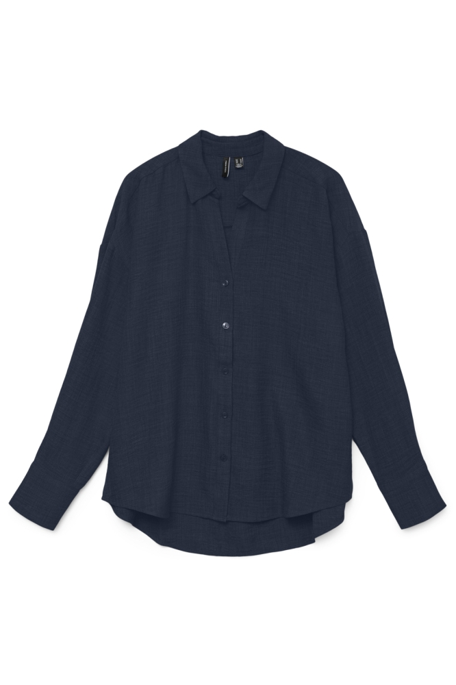 Vero Moda blauwe dames blouse | Vooraanzicht