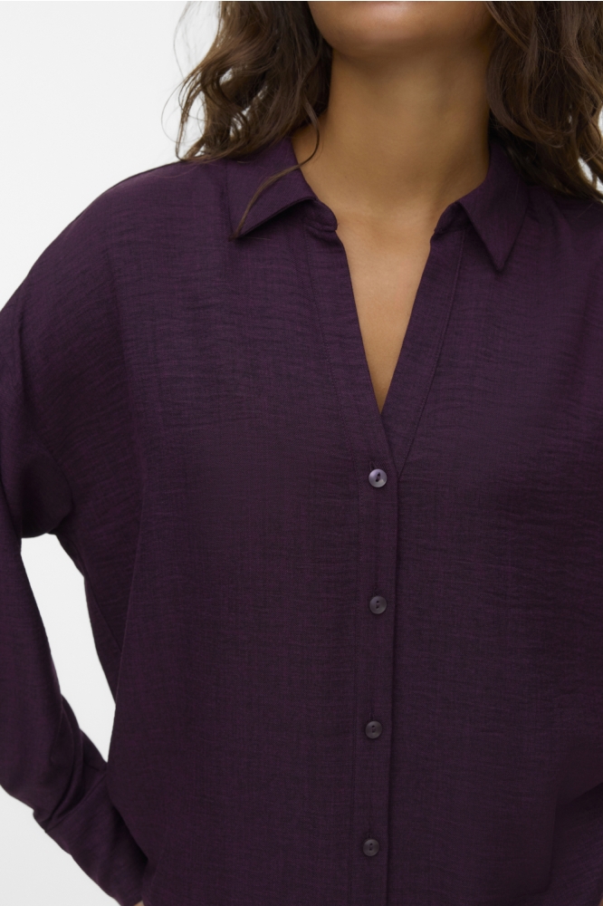 Vero Moda paarse dames blouse | Close up