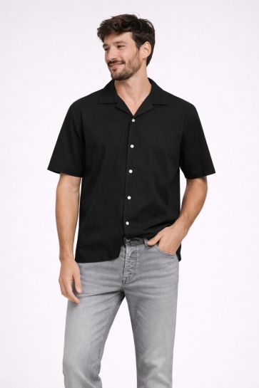 Only & Sons onsreid reg 0571 resort shirt Zwart