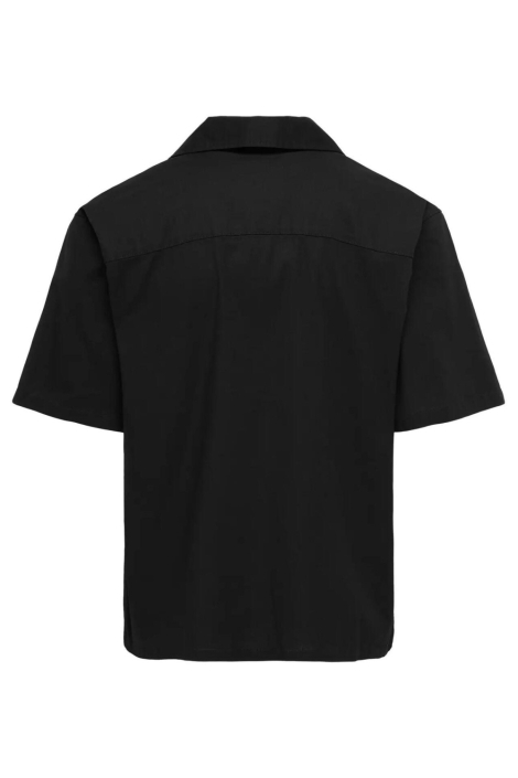 Only & Sons zwarte heren overhemd | Achteraanzicht