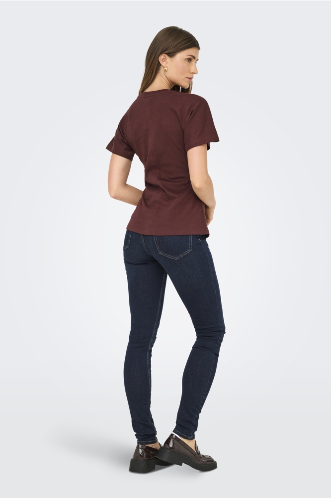 Only bruine dames t-shirt | Model