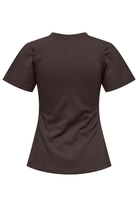 Only bruine dames t-shirt | Achteraanzicht