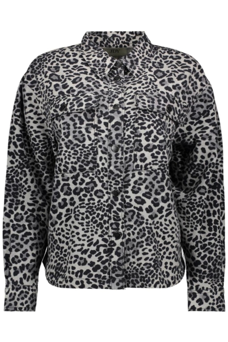 Jacqueline de Yong grijze dames jas | Vooraanzicht