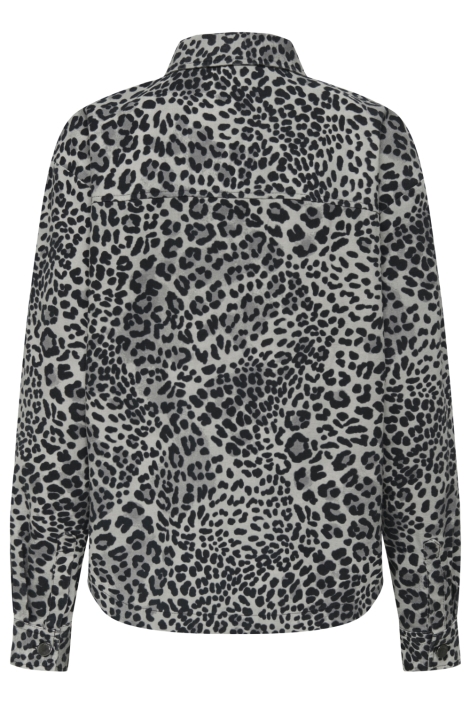 Jacqueline de Yong grijze dames jas | Achteraanzicht