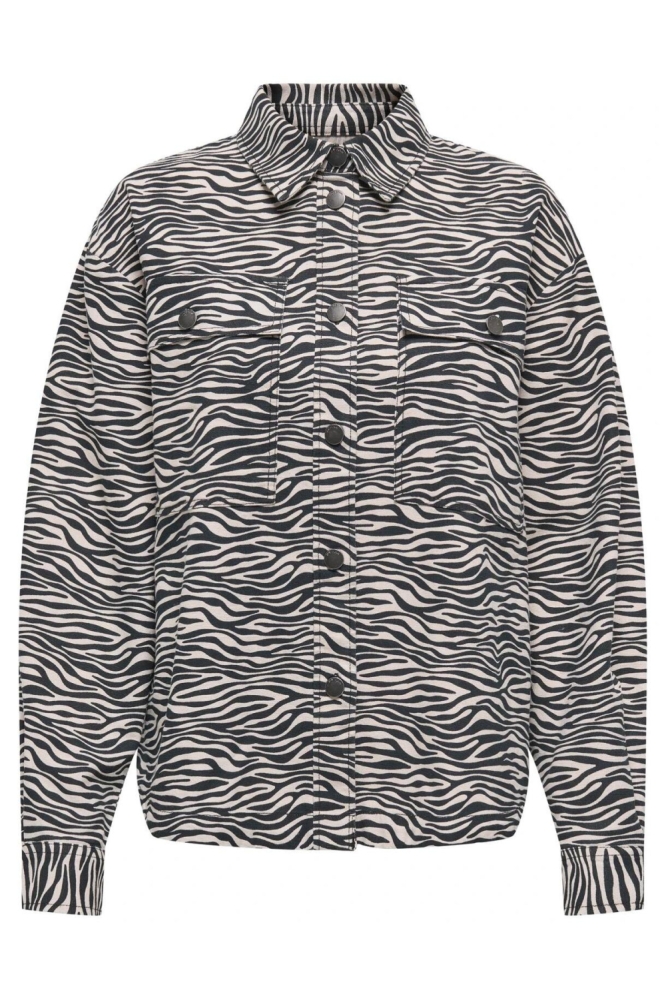 Jacqueline de Yong grijze dames jas | Vooraanzicht