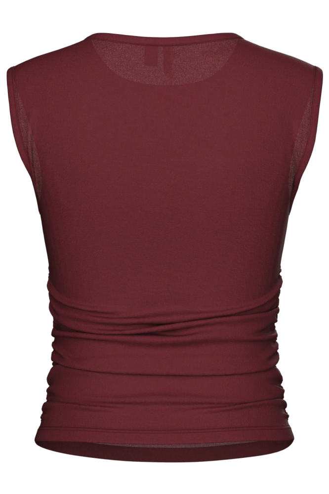 Pieces bordeaux dames top | Achteraanzicht