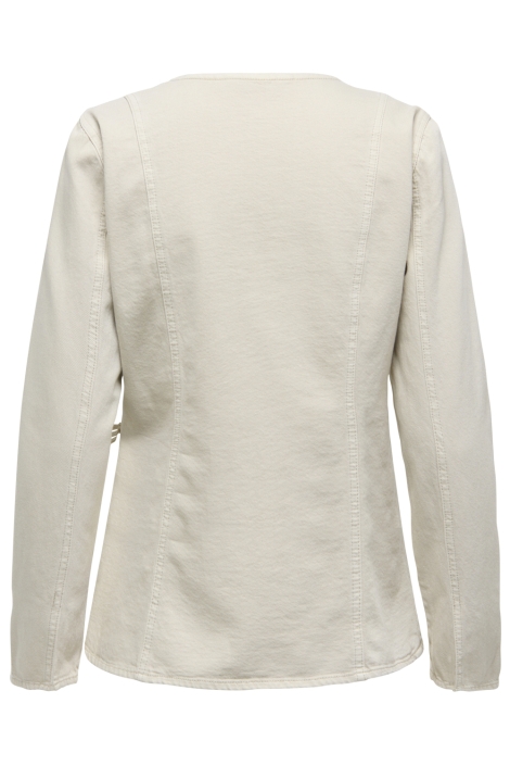 Only zand dames blouse | Achteraanzicht