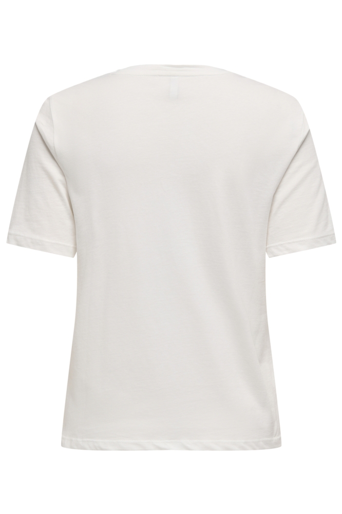 Only witte dames t-shirt | Achteraanzicht