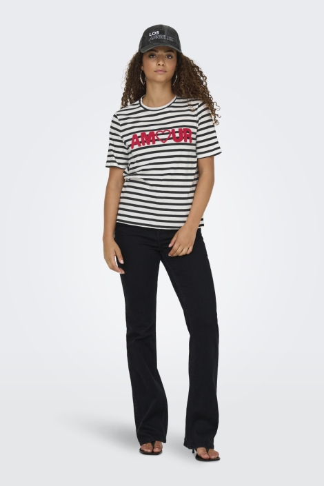 Only witte dames t-shirt | Model