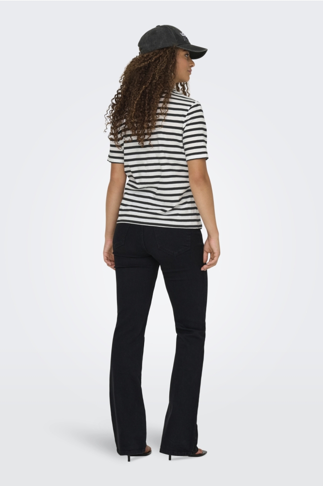 Only witte dames t-shirt | Model