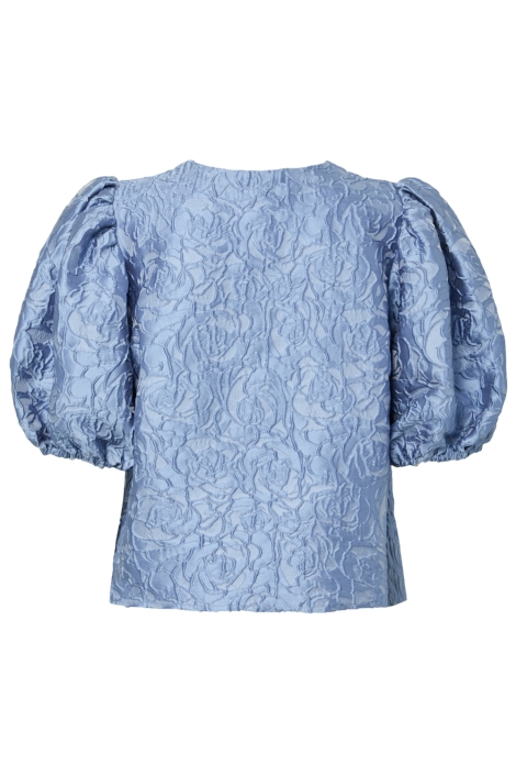 Pieces blauwe dames blouse | Achteraanzicht