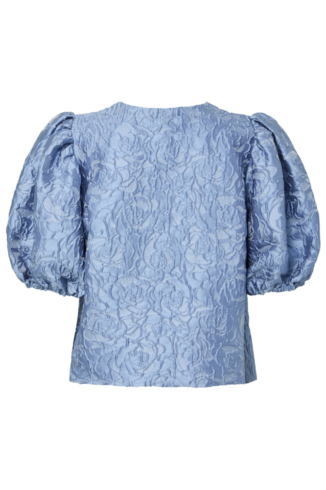 Pieces blauwe dames blouse | Achteraanzicht