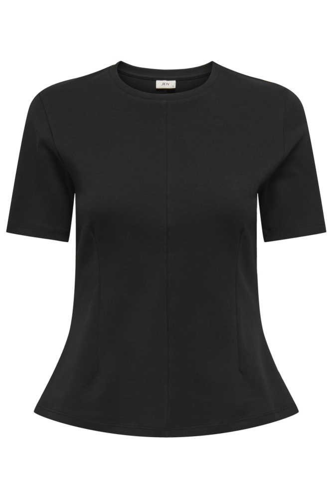 Jacqueline de Yong zwarte dames t-shirt | Vooraanzicht