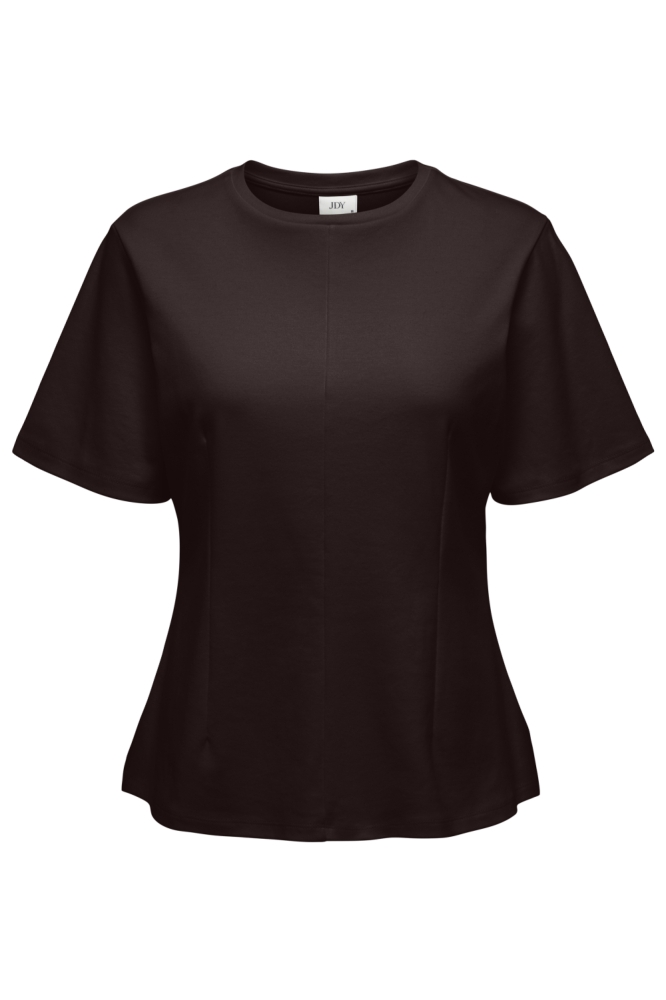 Jacqueline de Yong bruine dames t-shirt | Vooraanzicht
