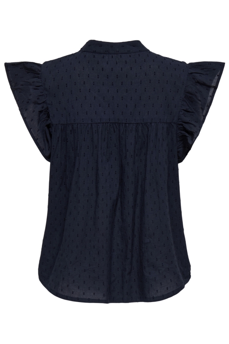 Jacqueline de Yong blauwe dames top | Achteraanzicht