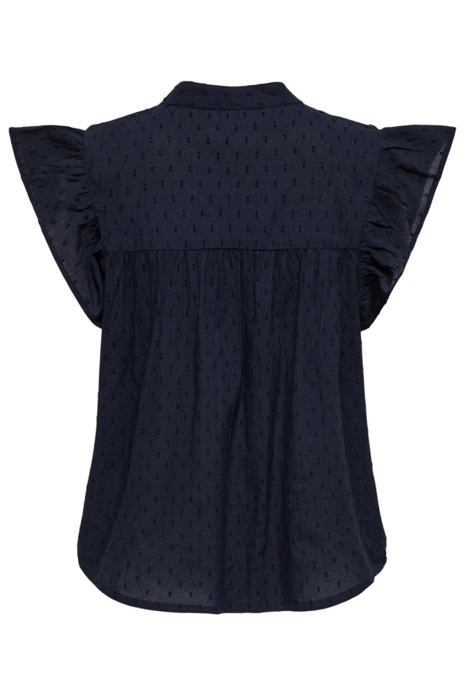 Jacqueline de Yong blauwe dames top | Achteraanzicht