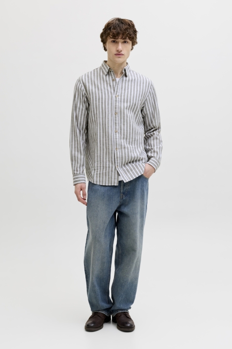 Jack & Jones groene heren overhemd | Model