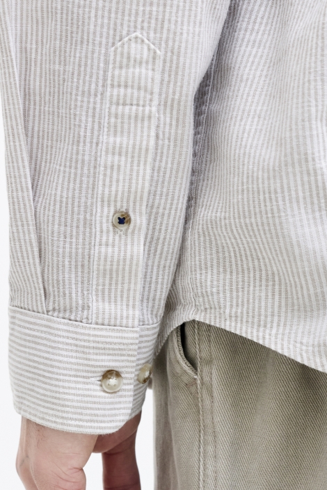 Jack & Jones beige heren overhemd | Kleurstaal