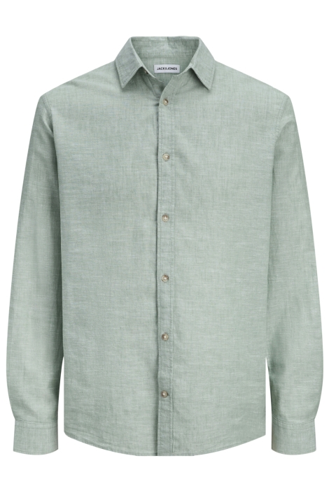 Jack & Jones groene heren overhemd | Vooraanzicht