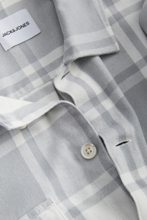Jack & Jones grijze heren overhemd | Kleurstaal