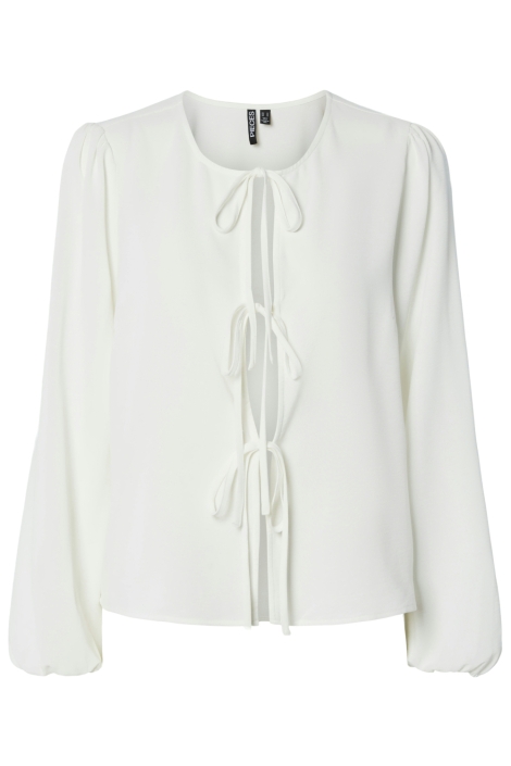 Pieces witte dames blouse | Vooraanzicht