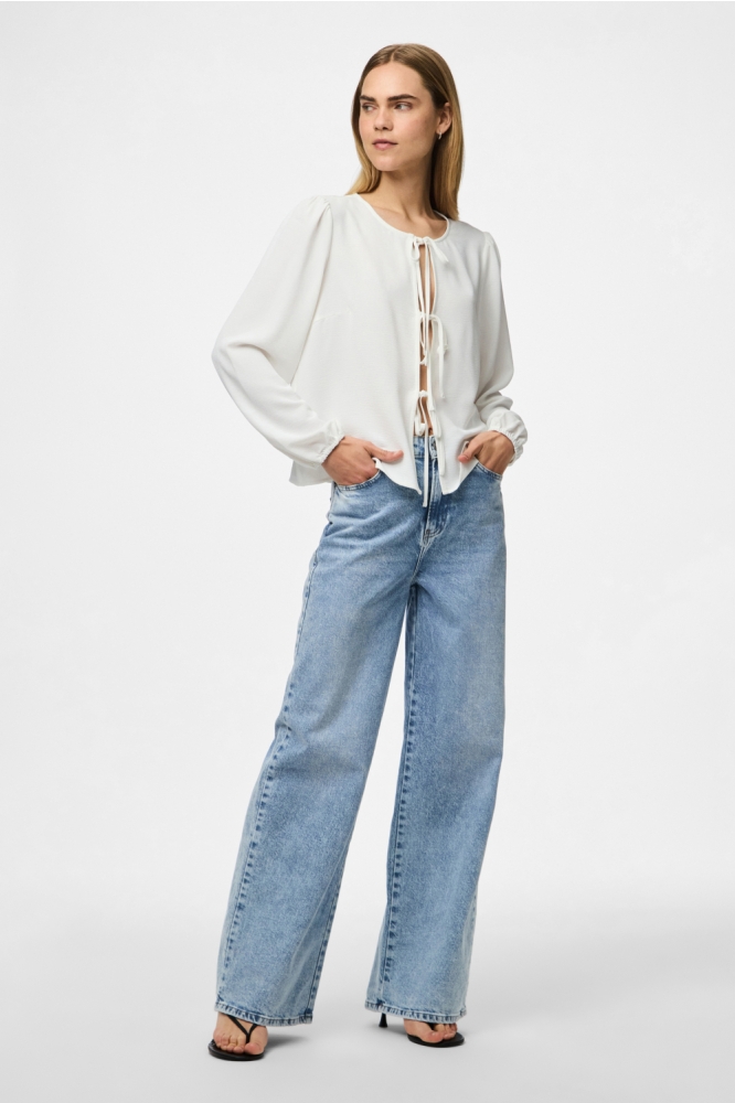 Pieces witte dames blouse | Model