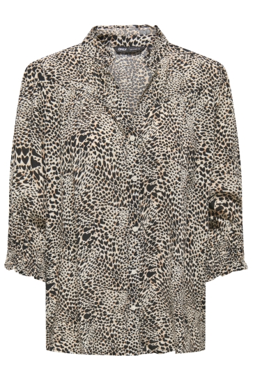 Only Blouse ONLRAYA 3/4 SHIRT WVN NOOS 15332997 PUMICE STONE/ALMA HEART