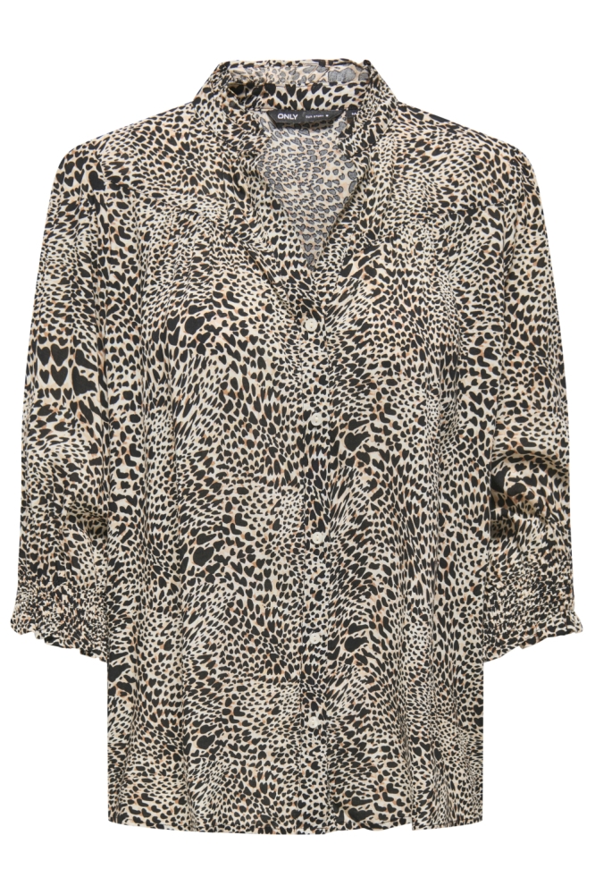 Only beige dames blouse | Vooraanzicht