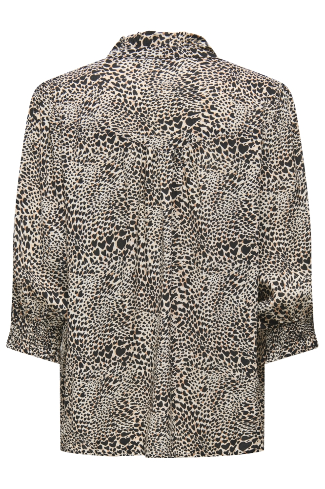 Only beige dames blouse | Achteraanzicht