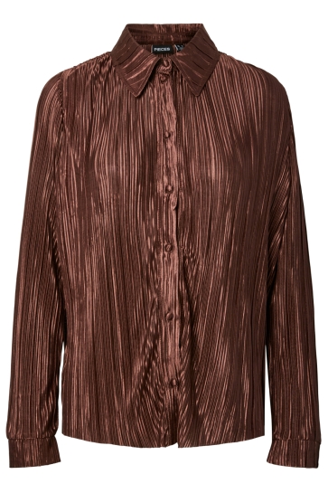 Pieces Blouse PCNORA LS SHIRTS JRS 17166528 HOT FUDGE