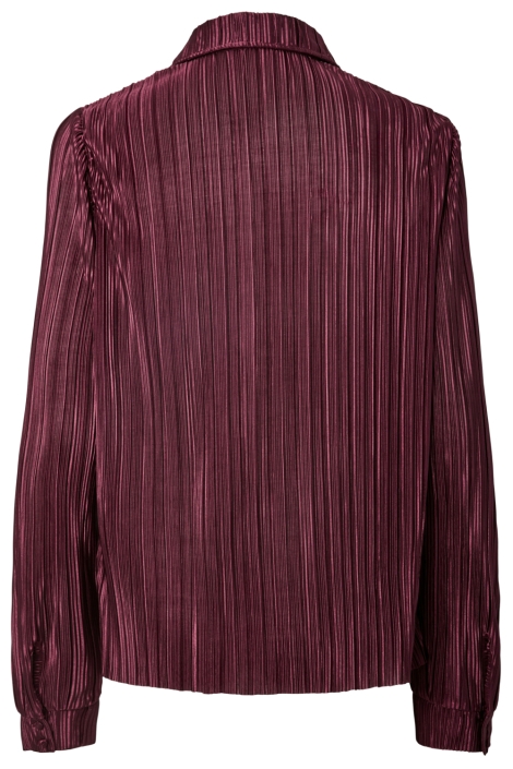Pieces bordeaux dames blouse | Achteraanzicht