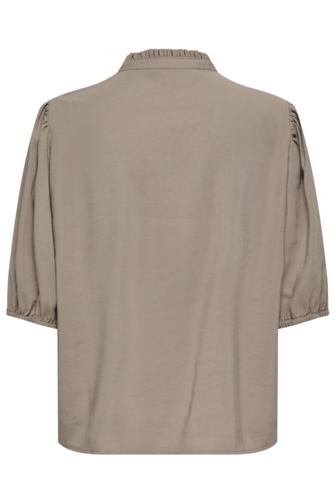 Only taupe dames blouse | Achteraanzicht