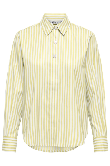 Only ONLLYRA OREGON L/S SHIRT WVN 15369914 LEMON MERINGUE/CLOUD DANCER