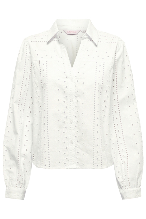 Only witte dames blouse | Vooraanzicht