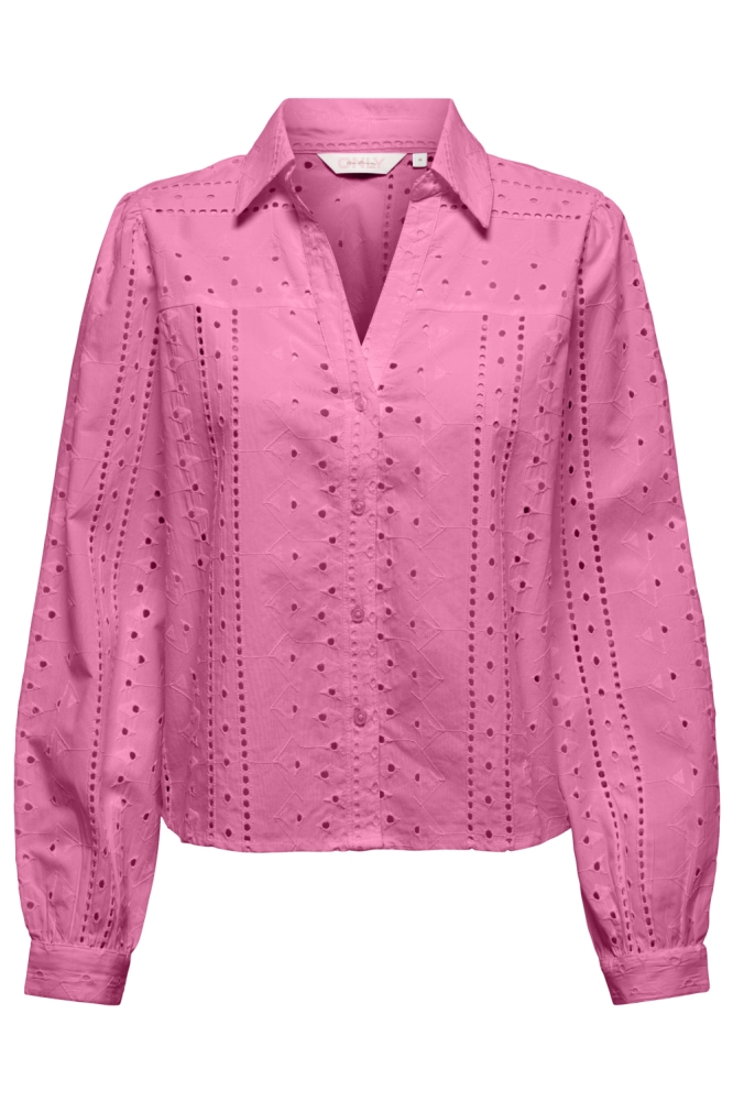 Only roze dames blouse | Vooraanzicht