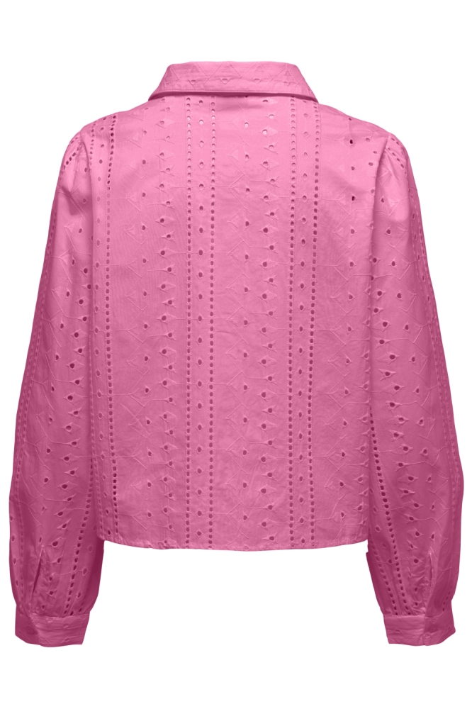 Only roze dames blouse | Achteraanzicht