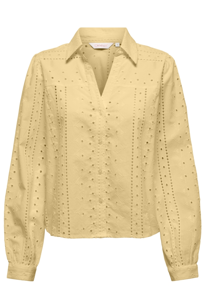 Only gele dames blouse | Vooraanzicht